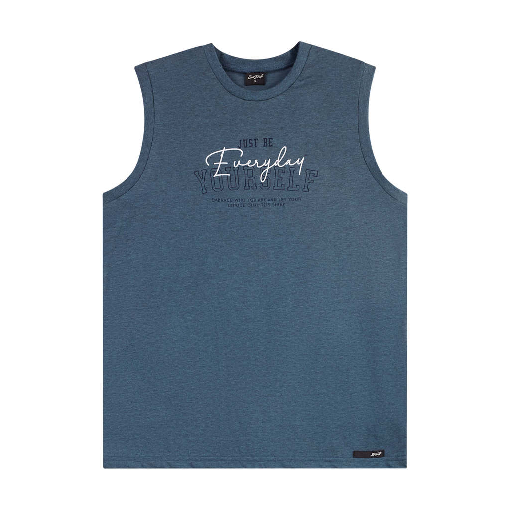 Regata Juvenil Menino Malha Mescla Beats Azul em Oferta na Shopee