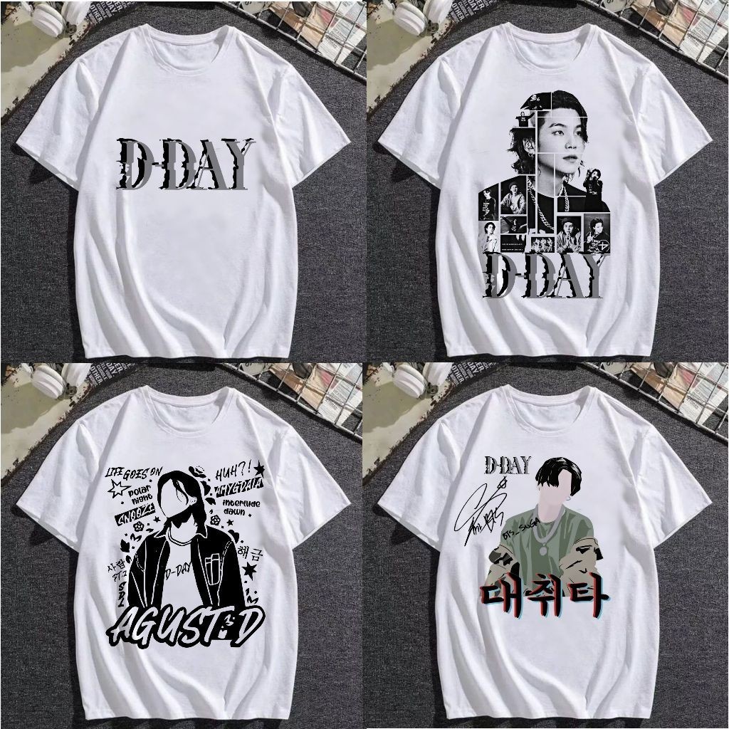 D day camiseta august D suga unissex, blusa bts Camisa 100% Algodão