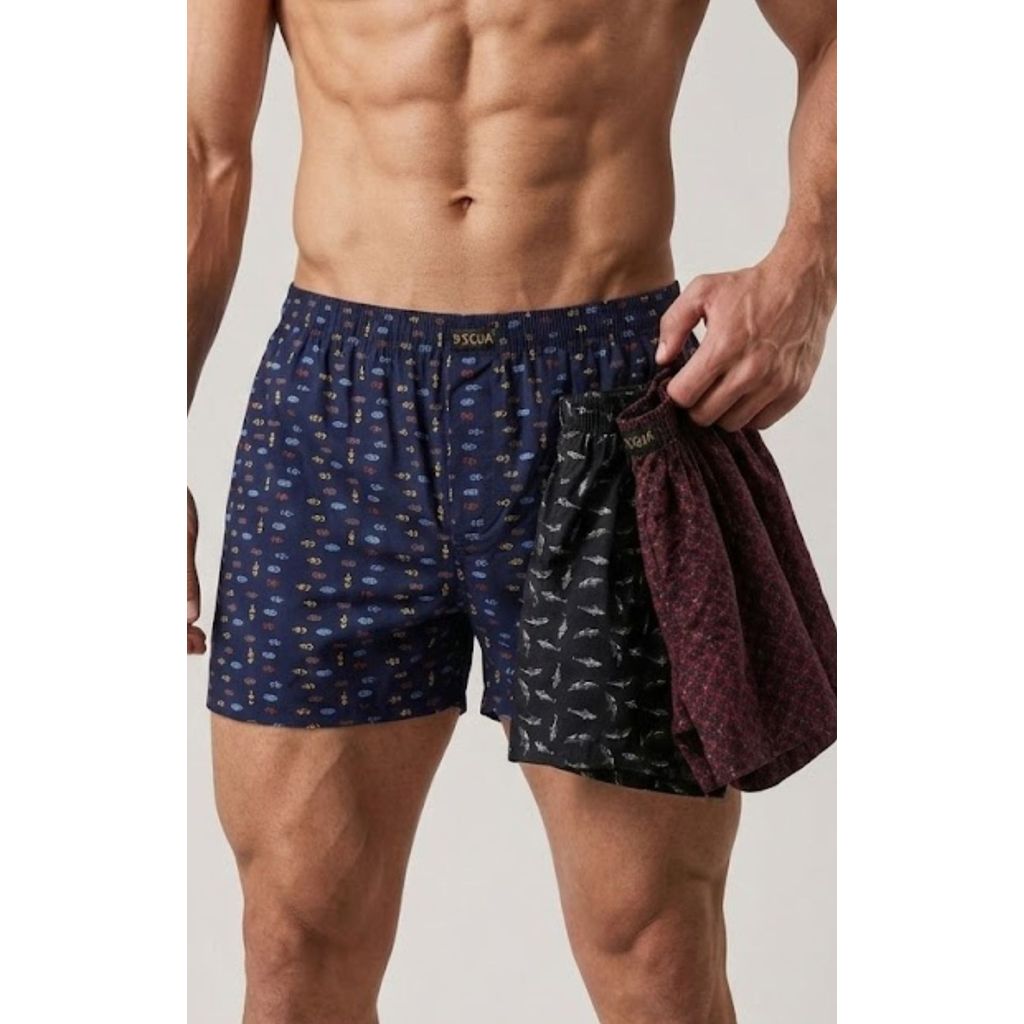 Kit 3 Samba Canção Masculino Liganete Estampas Sortidas