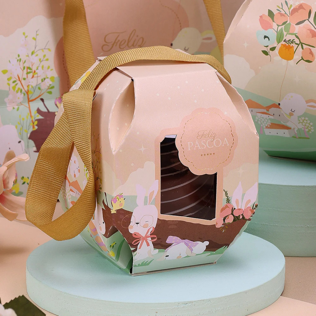 10 CAIXA PARA OVO EM PÉ 100/150G DELICADEZA COM ALÇA KINDER 4752 (PASCOA JANGO OUTLET) ECP 35 em Oferta na Shopee