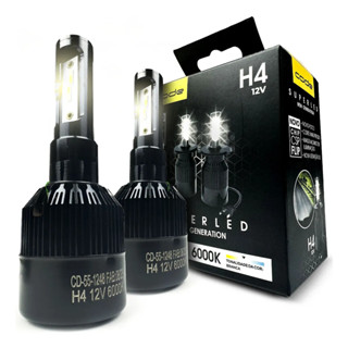 Par Lâmpada Super Led H4 6000k Chip Csp 12v Code em Oferta na Shopee