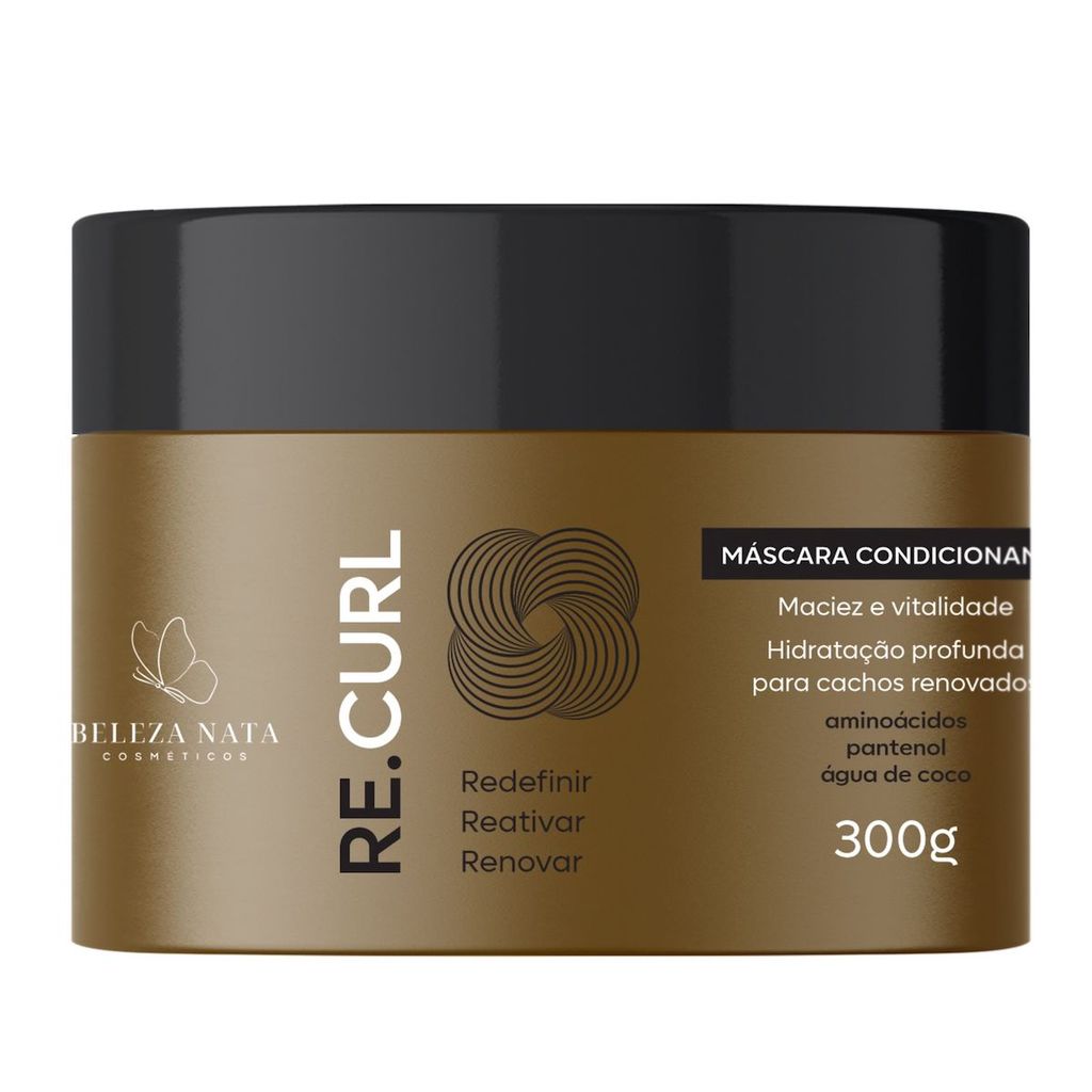 Máscara Condicionante Para cachos Re.Curl Beleza Nata 300g