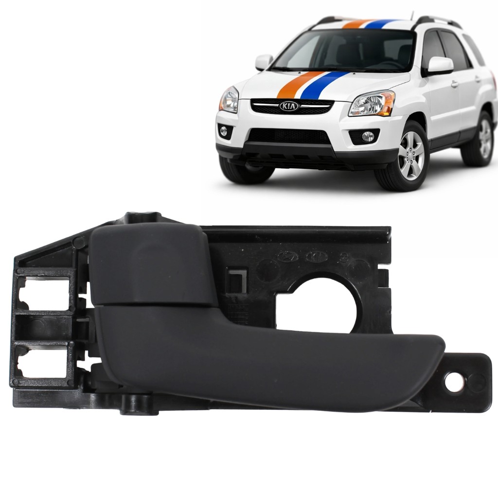 Maçaneta Interna Porta Esquerda Kia Sportage 2005 a 2010 Dianteira ou Traseira OEM 826101F000 826101F000WK Original
