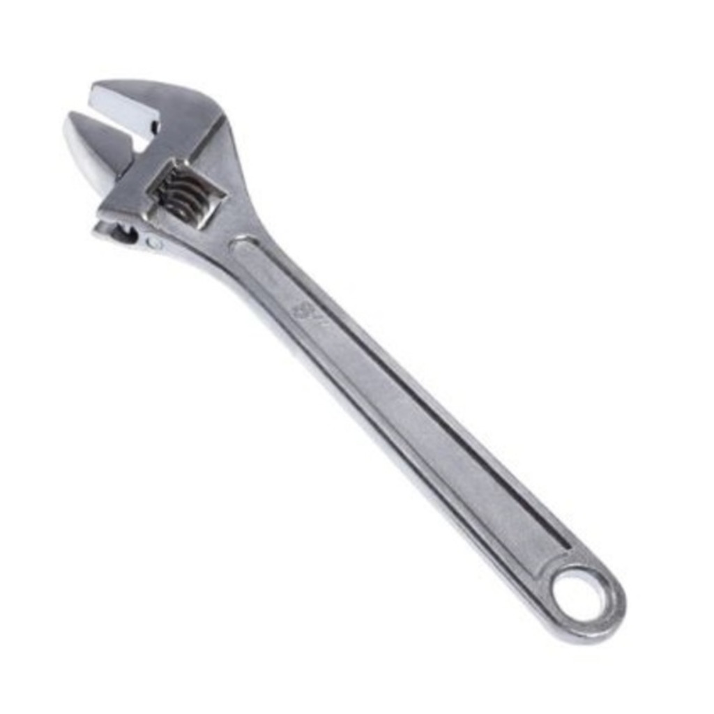 Chave Inglesa Ajustável 8 Polegadas Boca 200mm Prateado