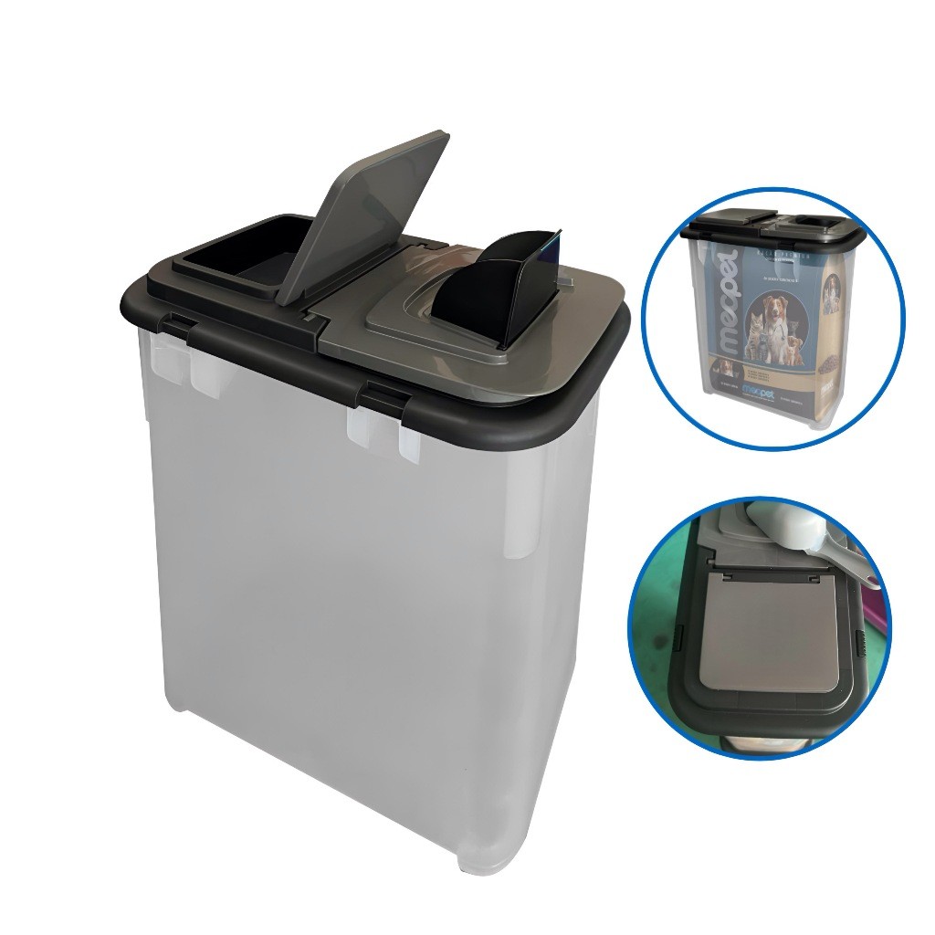Porta Ração 15KG Canister  Com 35 Litros em Oferta na Shopee