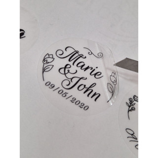 Etiquetas Adesivas Personalizadas Vinil Transparente | Adesivo Personalizado 3x3 4x4 5x5Cm em Oferta na Shopee