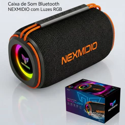 Portátil Caixa De Som Bluetooth Resistente a Água Com Alto Falante Duplo e Luz RGB Caixa De Som Com MD-B01
