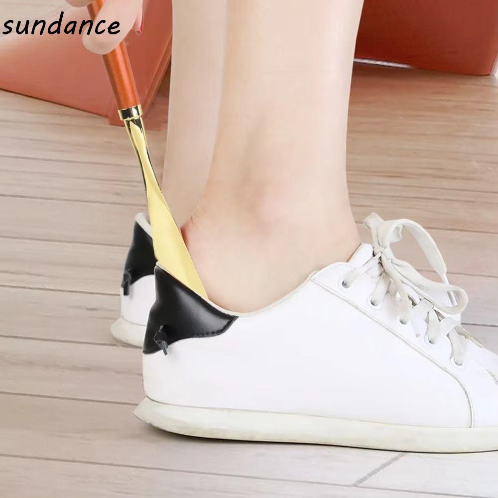 Buzina De Sapato De Metal SUNDANCE , Calçadeira Longa Com Alça De 32 Cm , Ferramenta Portátil Para Uso De Sapatos , Leva