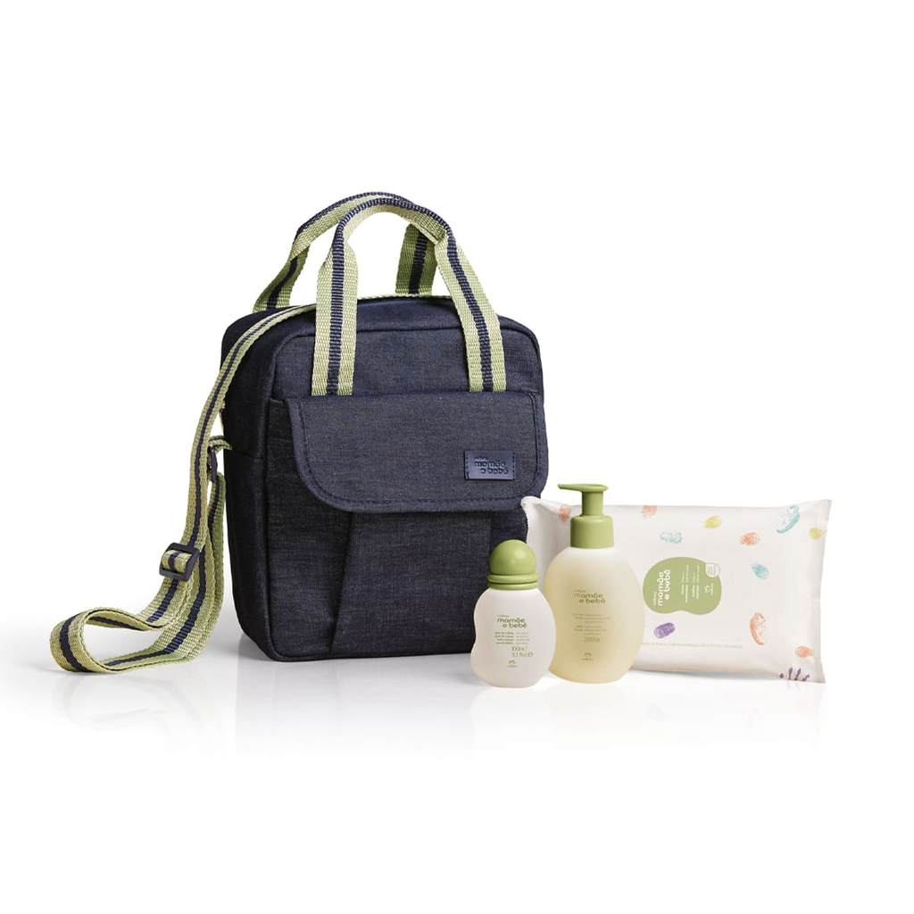KIT PRESENTE NATURA MAMÃE E BEBÊ COM FRASQUEIRA (4 PRODUTOS)