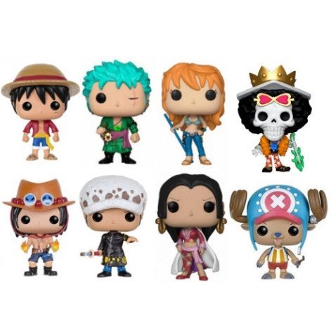 Bonecos Colecionáveis One Piece Monkey D Luffy -Zoro -Namy- Portugas D Ace Trafalgar Law ✅ Chaveiro removível