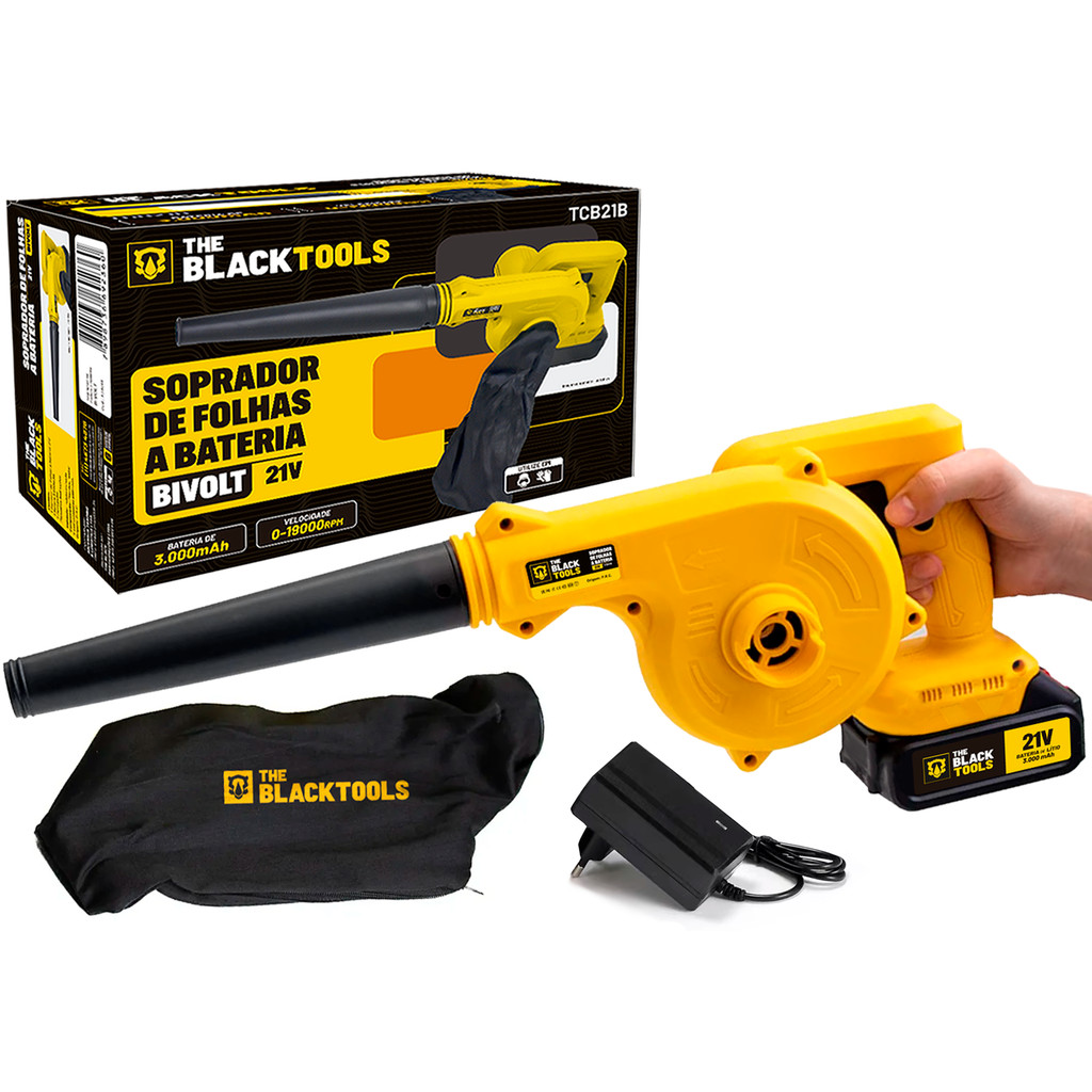 Soprador E Aspirador Folhas Elétrico Bivolt 3 Níveis De Velocidade C/ Saco Coletor Jardim Aspirador em Oferta na Shopee