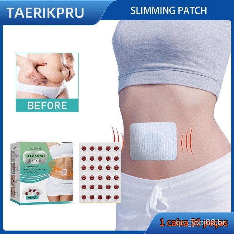 Conjunto de 30 adesivos para modelagem abdominal