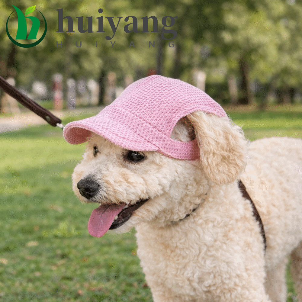 Chapéu De Sol Para Animais De Estimação HUIYANG , Com Viseira Ajustável Respirável Cães , Proteção Solar , Furos Os Ouvi