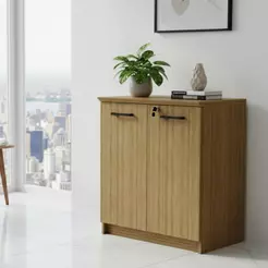 Balcão de Escritório 2 Portas com Chave 70cm Multimóveis CR25344