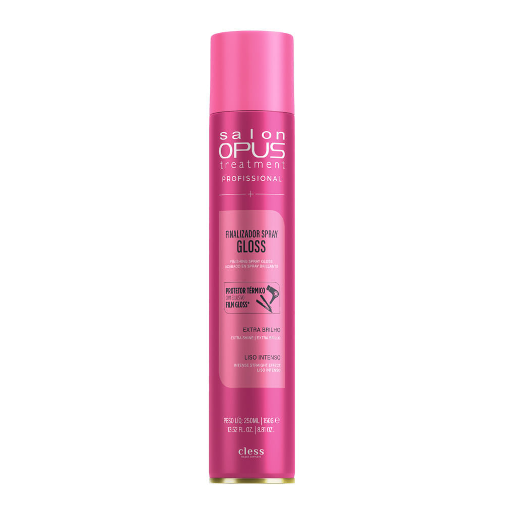 Hair Spray Antitérmico Salon Opus Gloss 250ml