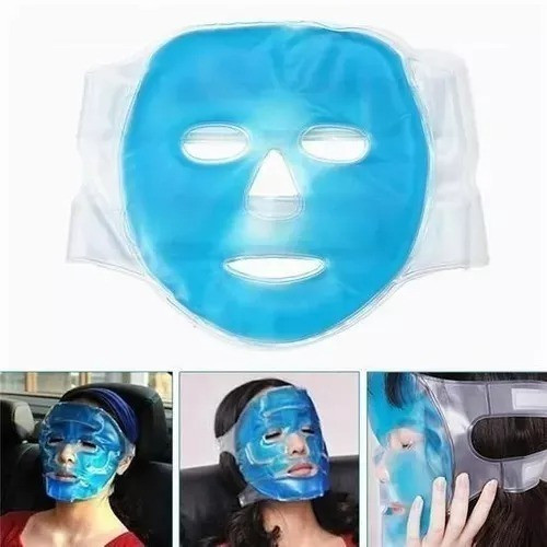 Máscara Térmica De Gel Rosto Facial Relaxante Quente Ou Fria