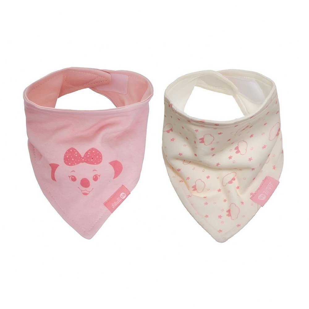 Kit 2 Babadores Bandana Dupla Fase Lilica BB Little