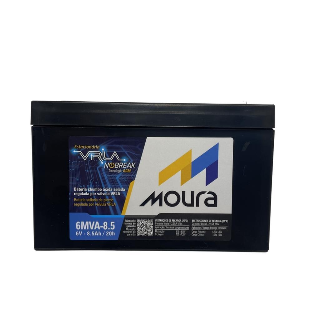 BATERIA ESTACIONARIA NOBREAK SELADA MOURA 6V 8.5Ah
