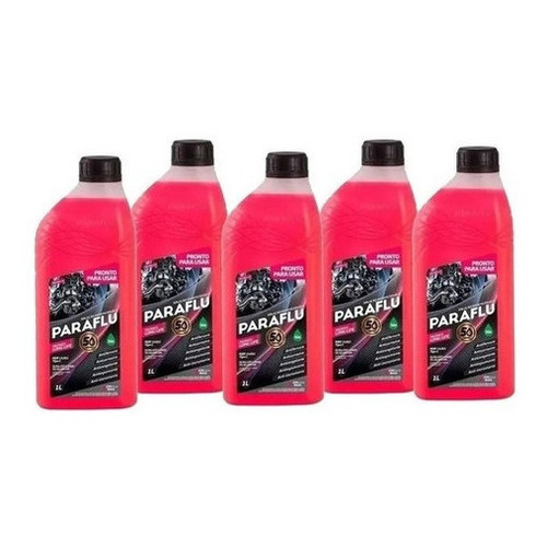 5 Litros De Aditivo Radiador Paraflu Pronto Para Uso Rosa