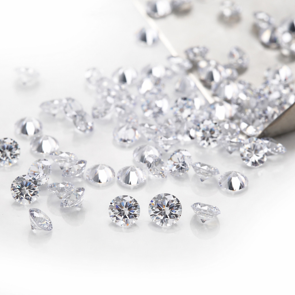 Zircônia Cristal Premium 5A Redonda 1000pcs Brilho Intenso