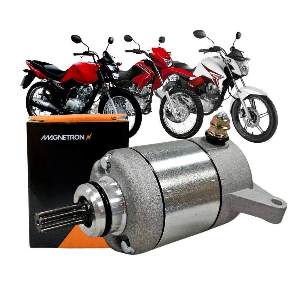 Motor de Partida Arranque  Para Fan 125 150 Bros 125 150 Titan 150 Magnetron 90205560 em Oferta na Shopee