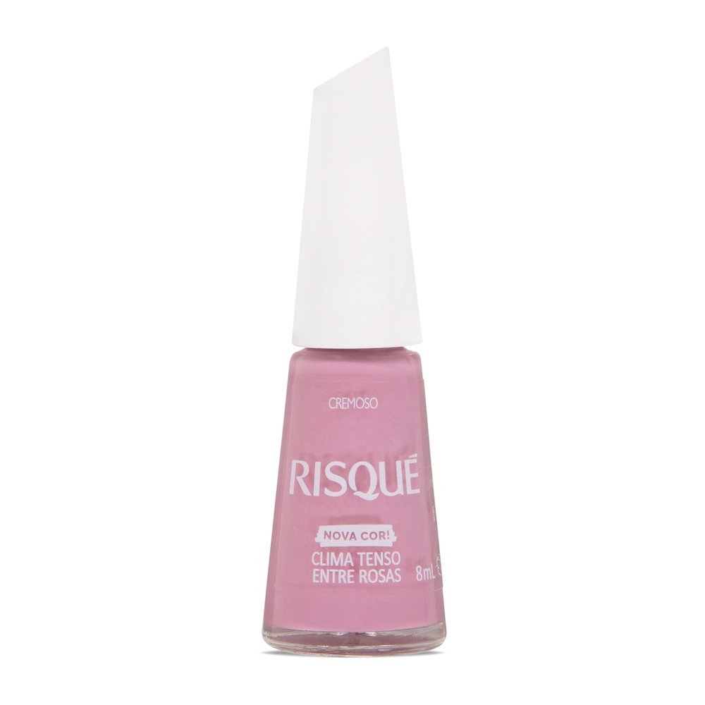 Esmalte Cremoso Risqué Clima Tenso Entre Rosas 8ml