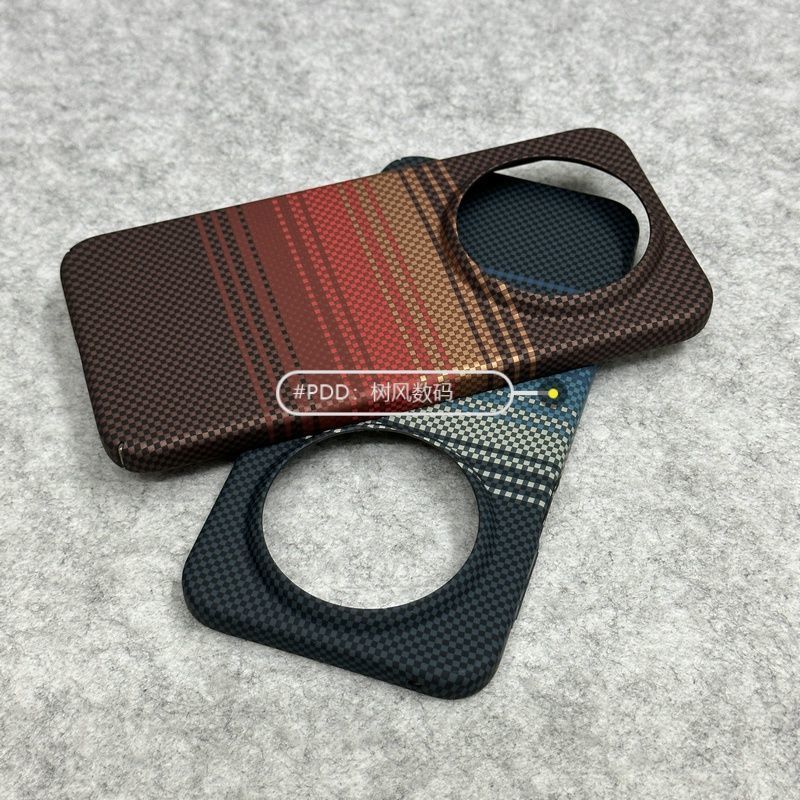 Capa para celular Huawei Mate 70 80/ 70 80Pro/Promax em fibra de carbono com textura de Kevlar, capa rígida anti-queda.