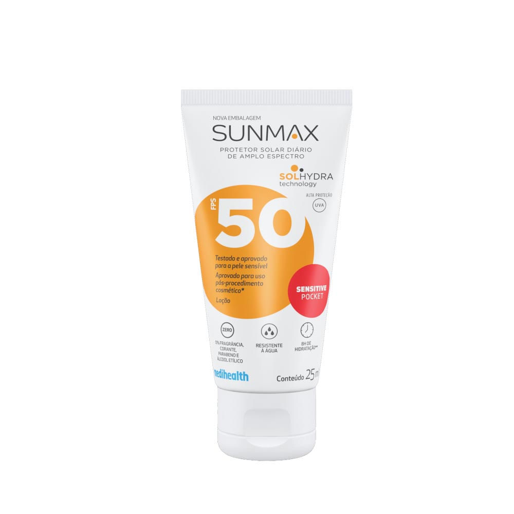 Protetor Solar Sunmax Sensitive FPS 50 Loção Oil Free 25ml