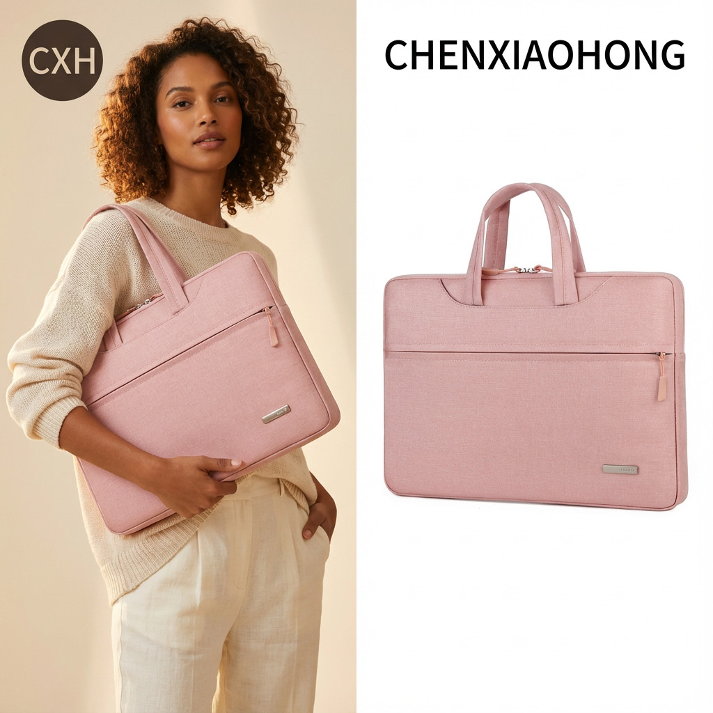 CHENXIAOHONG Bolsa para laptop feminina de 14,3/14/15,6 polegadas, com design simples e compartimento interno.