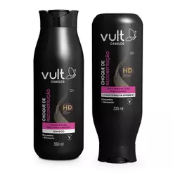 Combo Vult Cabelos Choque de Reconstrução: Shampoo 350ml + Condicionador 325ml