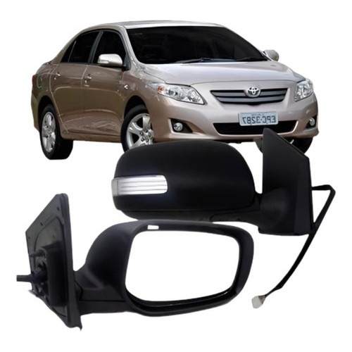 Retrovisor Corolla Xei Seg Altis 2009 A 2013 Com Pisca regulagem eletrica retrátil novo