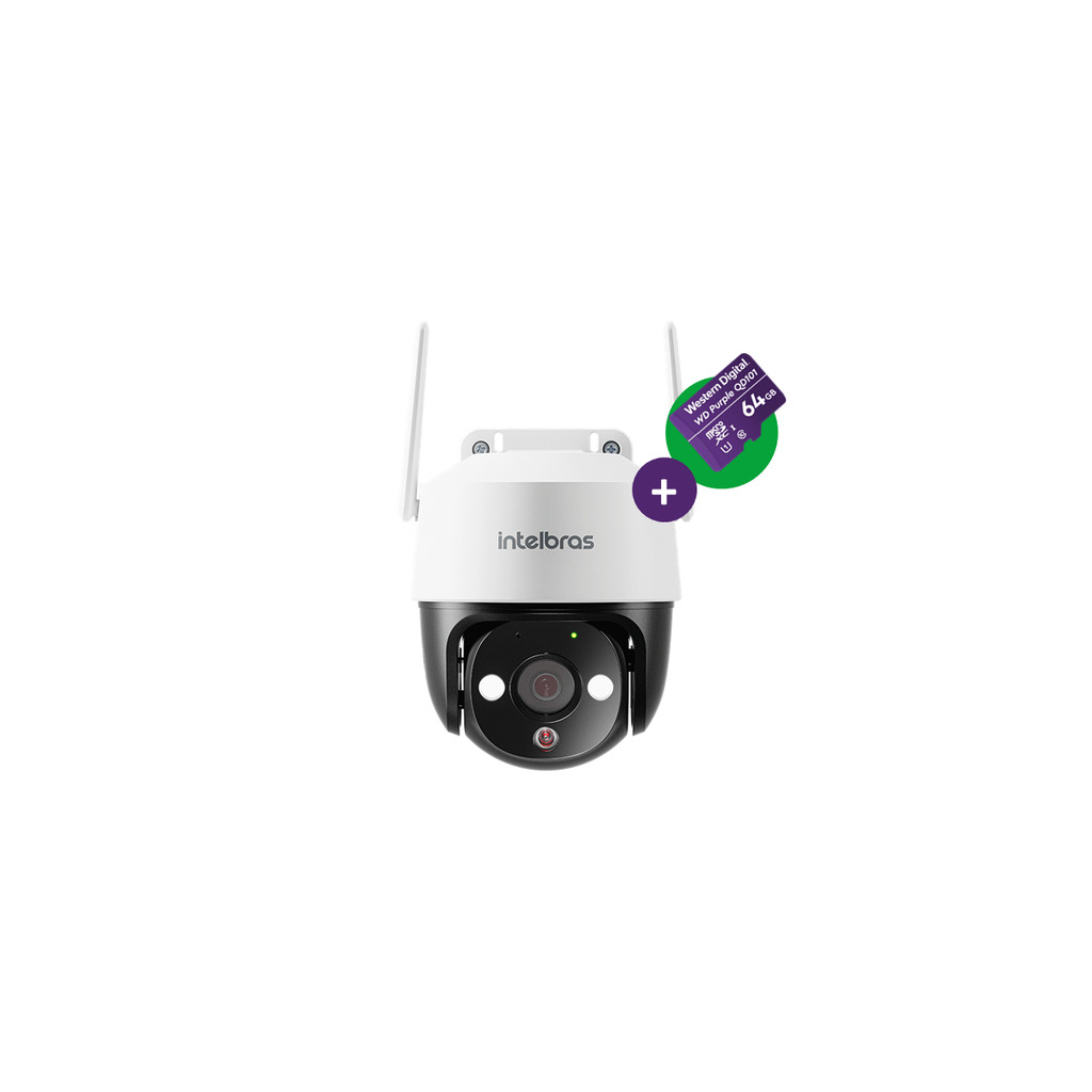 Câmera Inteligente IM7+3MP com MicroSD 64 GB Intelbras