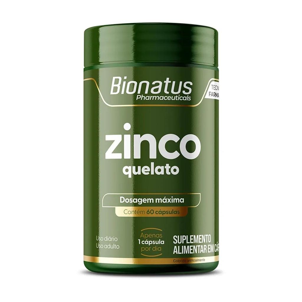 Suplemento Alimentar Zinco Quelato Bionatus 60 Cápsulas em Oferta na Shopee