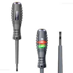 Chave de Teste Energia Elétrica Detectora de Tensão com Visor Luz de Led Busca Polos Caneta