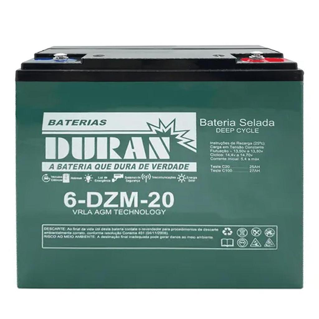 Bateria Selada para Cadeira de Rodas Motorizada Duran 12V 27Ah