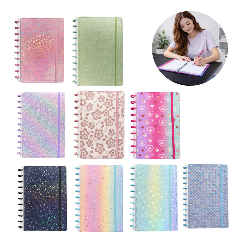 Caderno Inteligente B5 com Discos Removíveis | 80 Folhas | Capa Dura em Oferta na Shopee