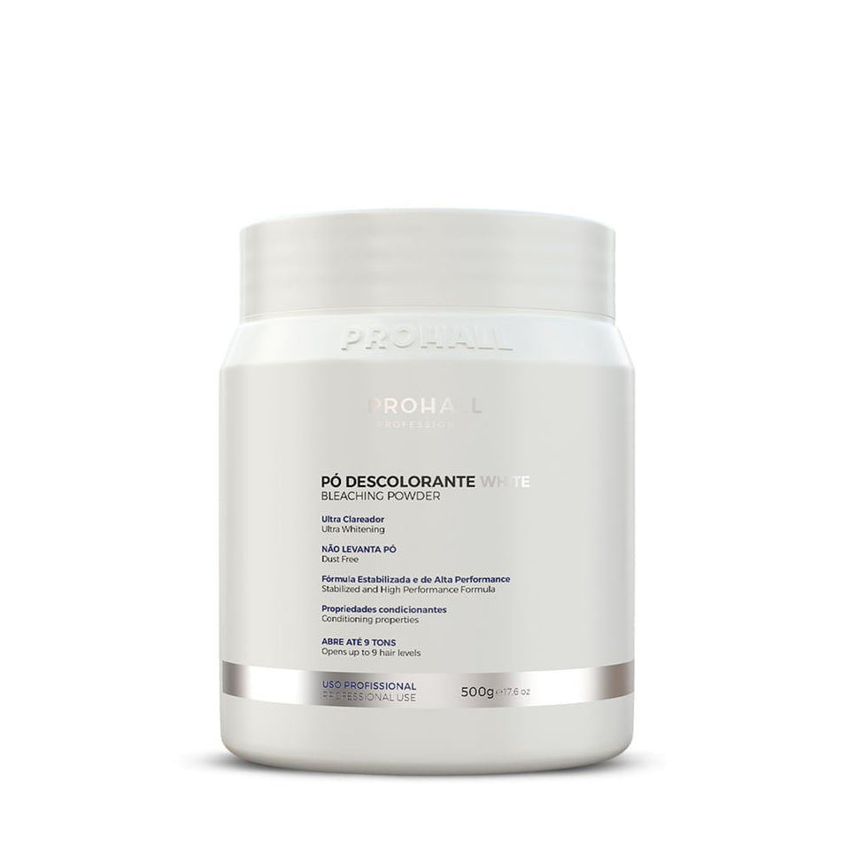 Pó Descolorante Branco Ultra Clareador Abre ate 9 tons 500g em Oferta na Shopee