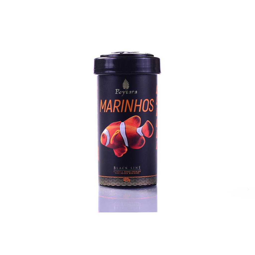 RACAO POYTARA  BLACK LINE MARINHOS PELLETS P 120G