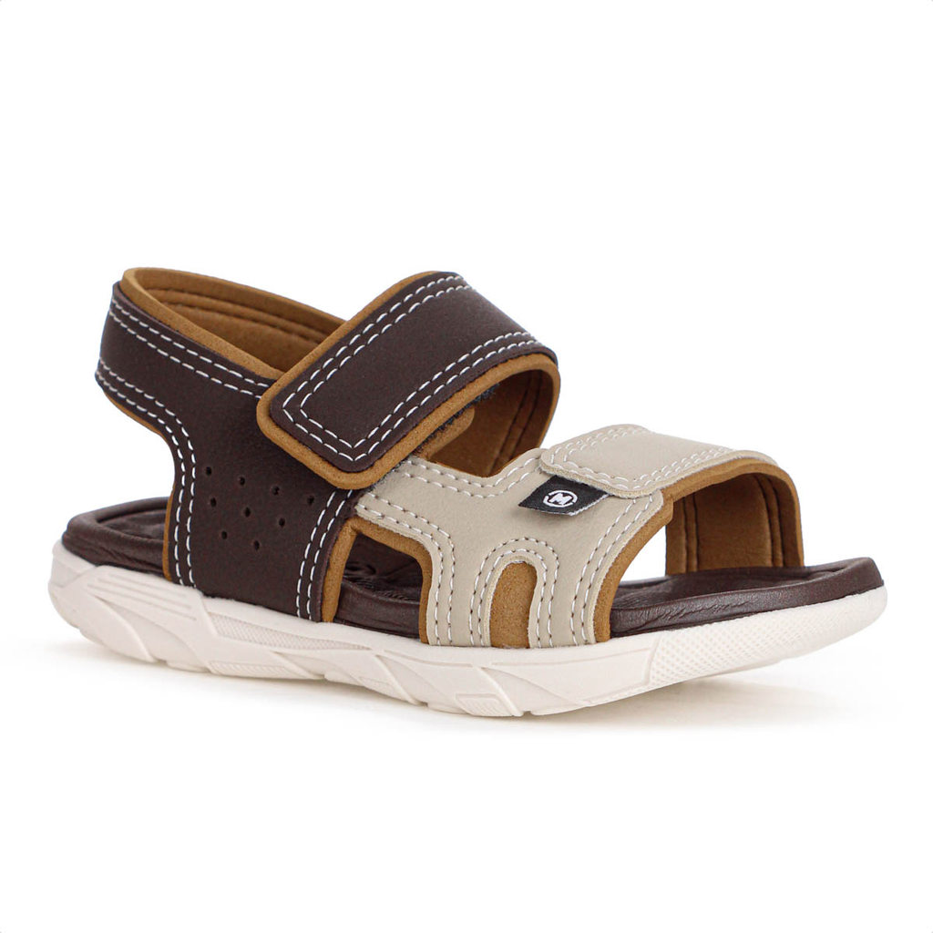 Sandália Molekinho Casual Lisa Marrom - Infantil