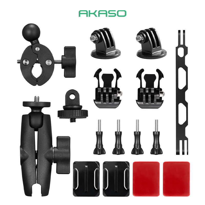 Imagem Câmera Ação AKASO Kit Moto Compatível 360/EK7000/Brave 7/V50X