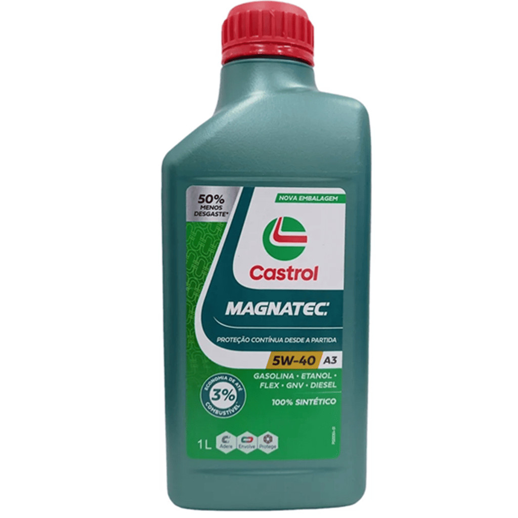 Óleo Lubrificante do Motor Castrol Magnatec  SP 5W40 A3/B4 VW 502 00/505 00 100% Sintético - 1L