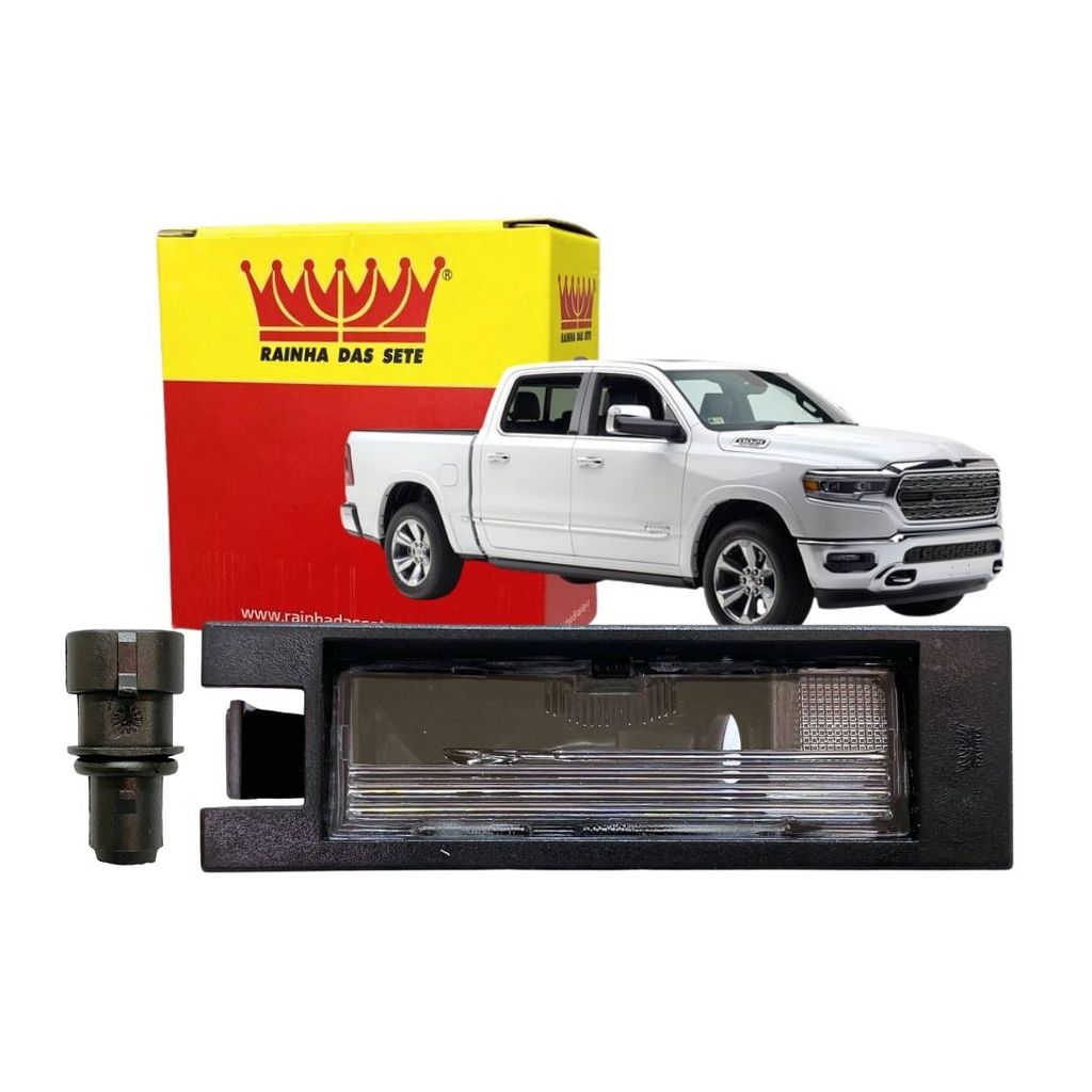 Lanterna Luz de Placa Para Dodge RAM 2.0 AT 4X4 2.0 2019 Com Soquete ETE 7136s