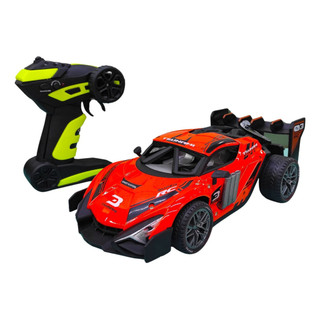 Carrinho de Controle Remoto Racing com LED e Efeito Fumaça – Giro Radical