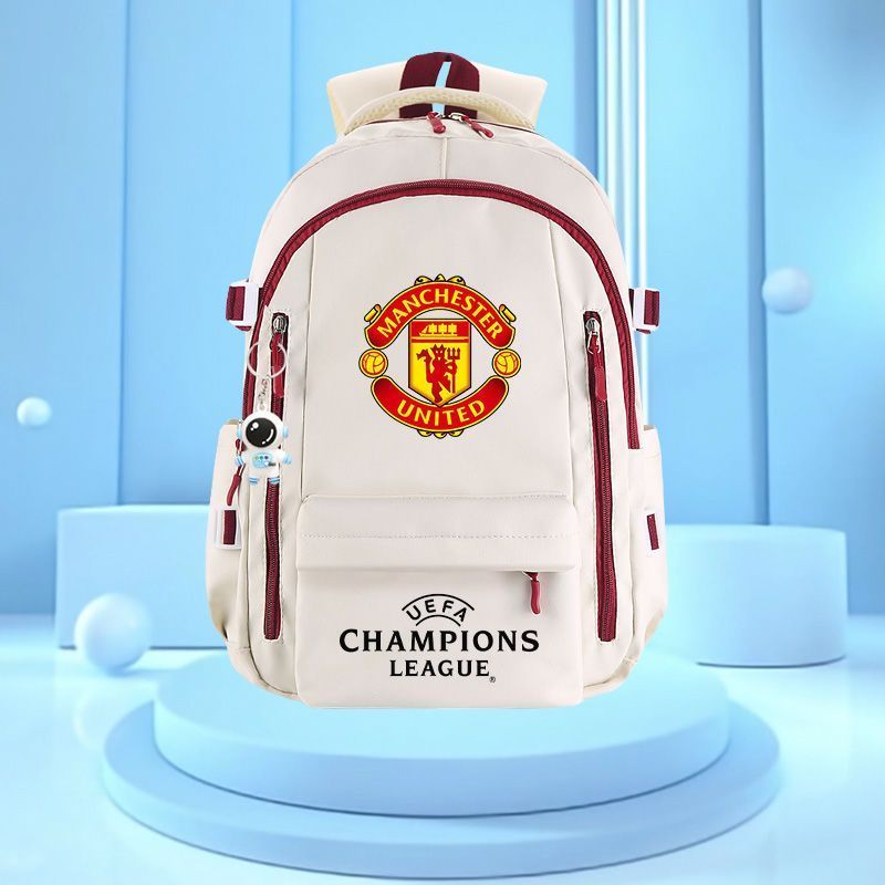 Mochila Manchester United Manchester City Barcelona Royal Horse Alunos do ensino médio Bolsa de treinamento de grande ca