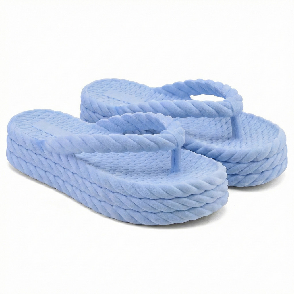 Chinelo Nuvem Feminino Trançado Plataforma Estilo Leve Macia Antiderrapante em Oferta na Shopee