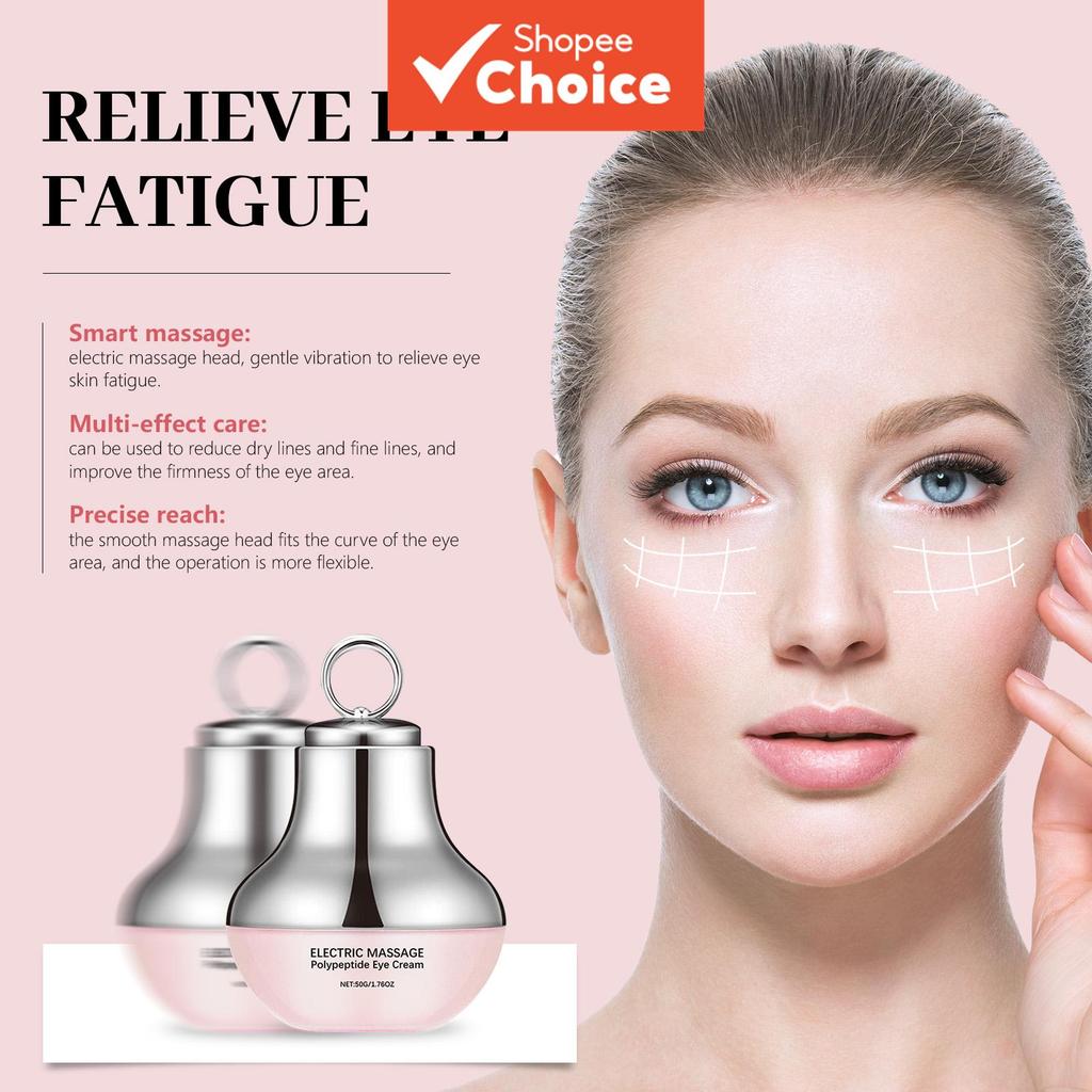 Creme para os Olhos Elétrico de Massagem Polipeptídeo Hidratante Textura Leve Cuidados Diários com Design Suave Deixa a