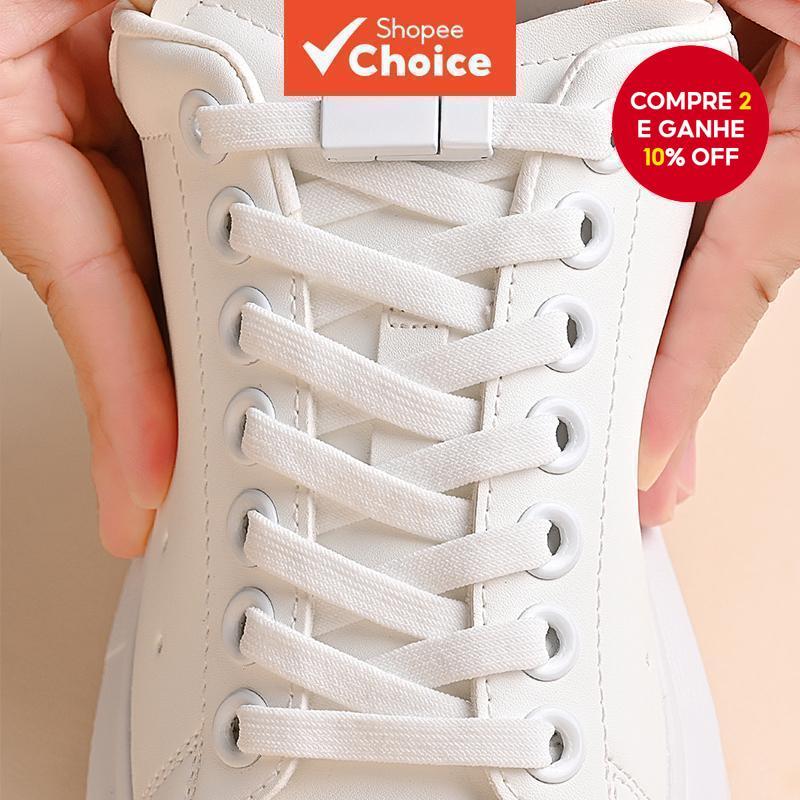 Cadarços Magnéticos Não Removíveis Com Design Preguiçoso Elástico Fivela Magnética