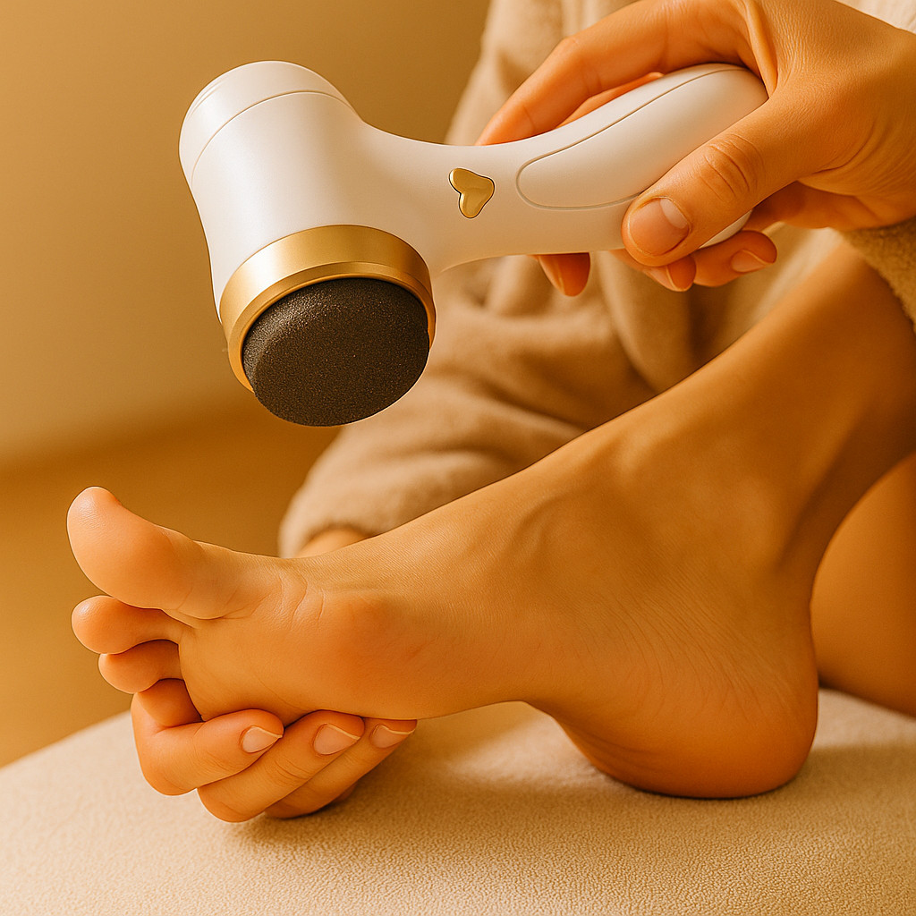 Esfoliador Elétrico Removedor Lixador Calos Grossos Lixa Pés Pedicure Recarregável USB Pés Oferta!!