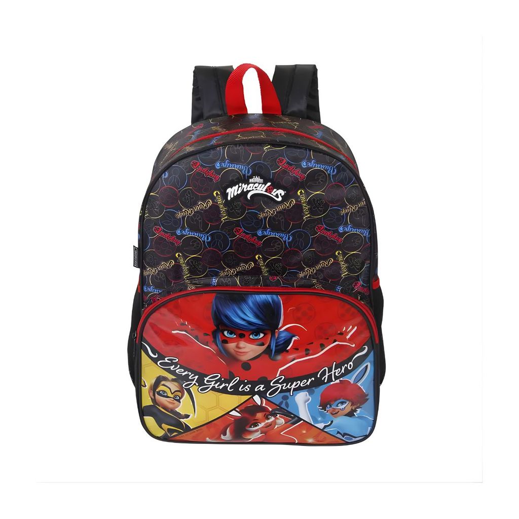 Mochila de Costas Escolar Infantil Zag Miraculous Max