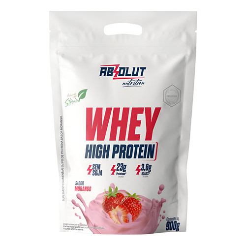 Whey Protein High Protein 900g Absolut  23g Proteína + Bcaa